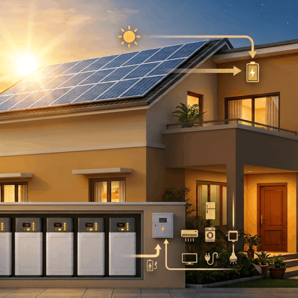 Solar + Battery Storage: The Future of Reliable Power for Indian Homes
